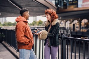 people talking
