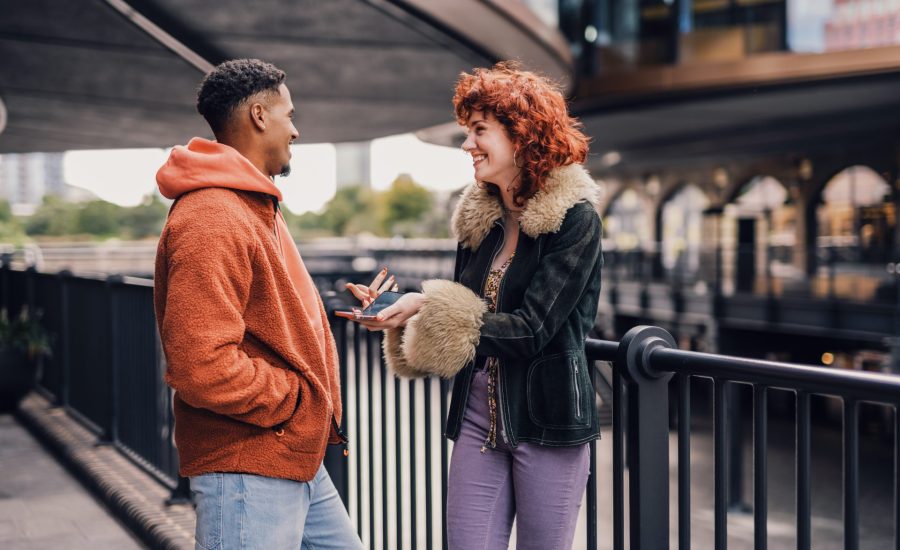 people talking