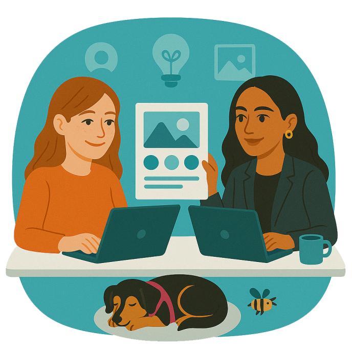 kritika and tracey discuss personal branding